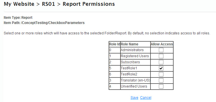 Reporting Services SSRS DNN Permissions