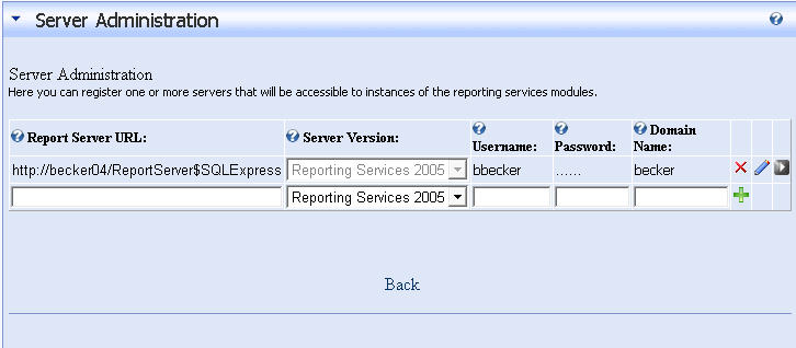 Server Administration screenshot